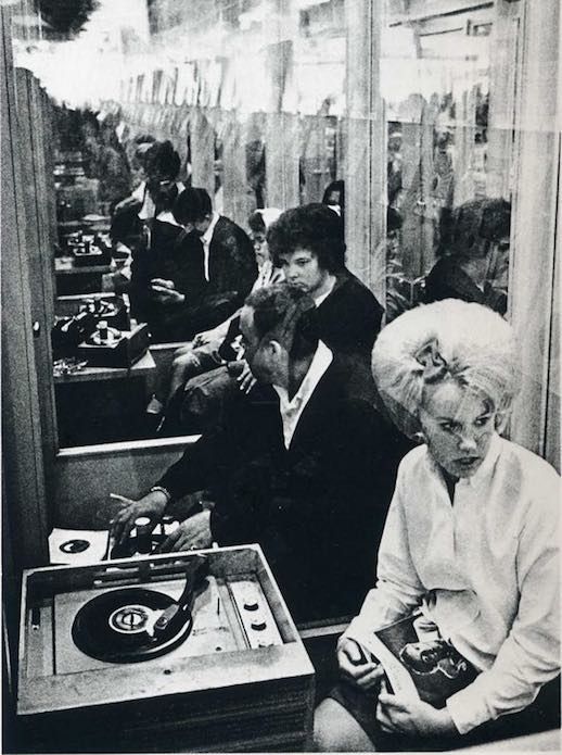 Record listening booths 1960s