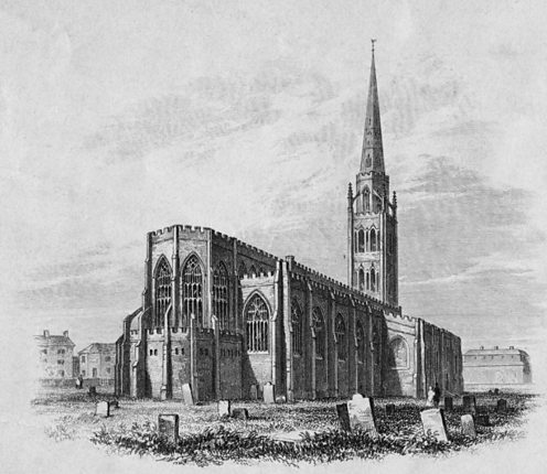 Coventry Cathedral before the bombing