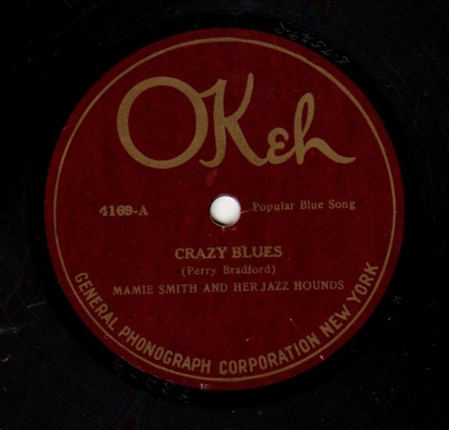Mamie Smith Crazy Blues The First Blues Record