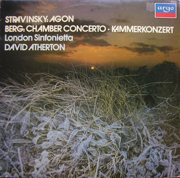 Stravinsky Agon Berg Chamber Concerto Atherton Argo