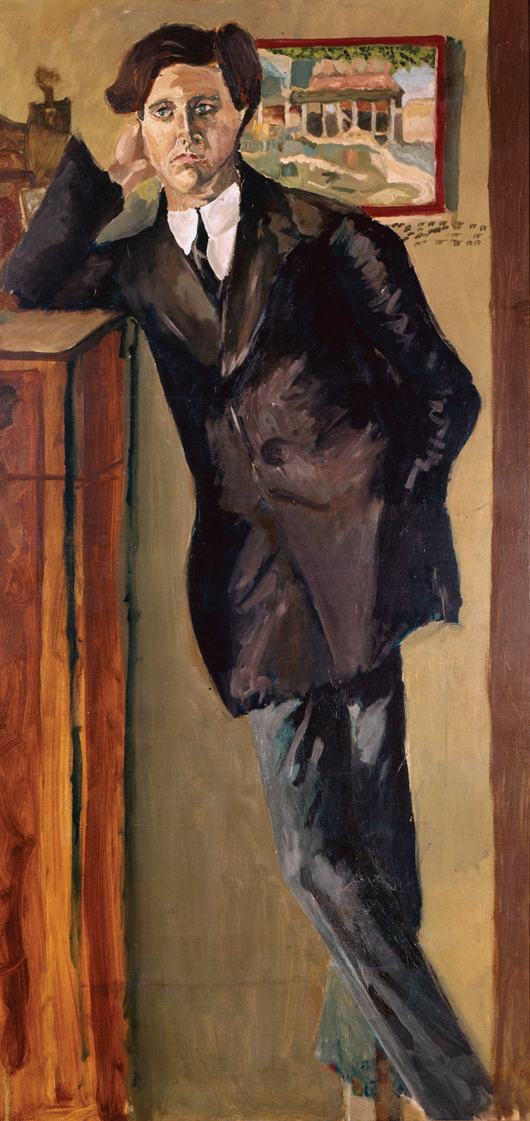 Portrait of Alban Berg by Schoenberg (1910)