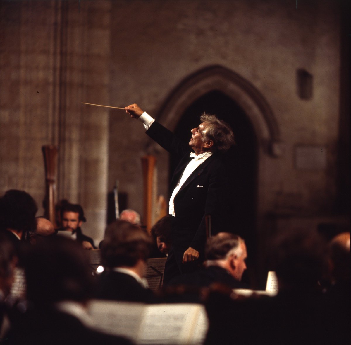 Leonard Bernstein conducting Mahler's "Resurrection" Symphony in Ely Cathedral
