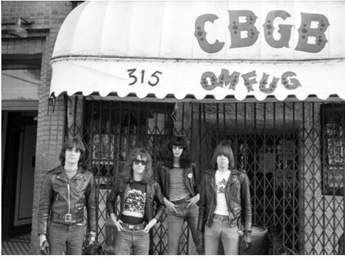 The Ramones In Front Of CBGB