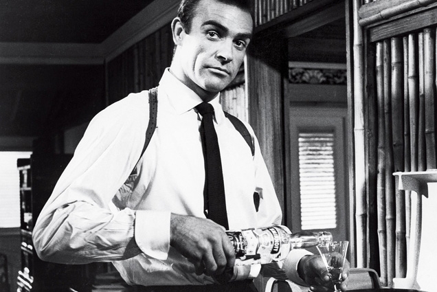 Sean Connery as James Bond with Martini