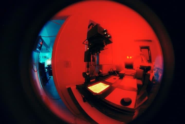 The photographic darkroom at Agnew Analog.