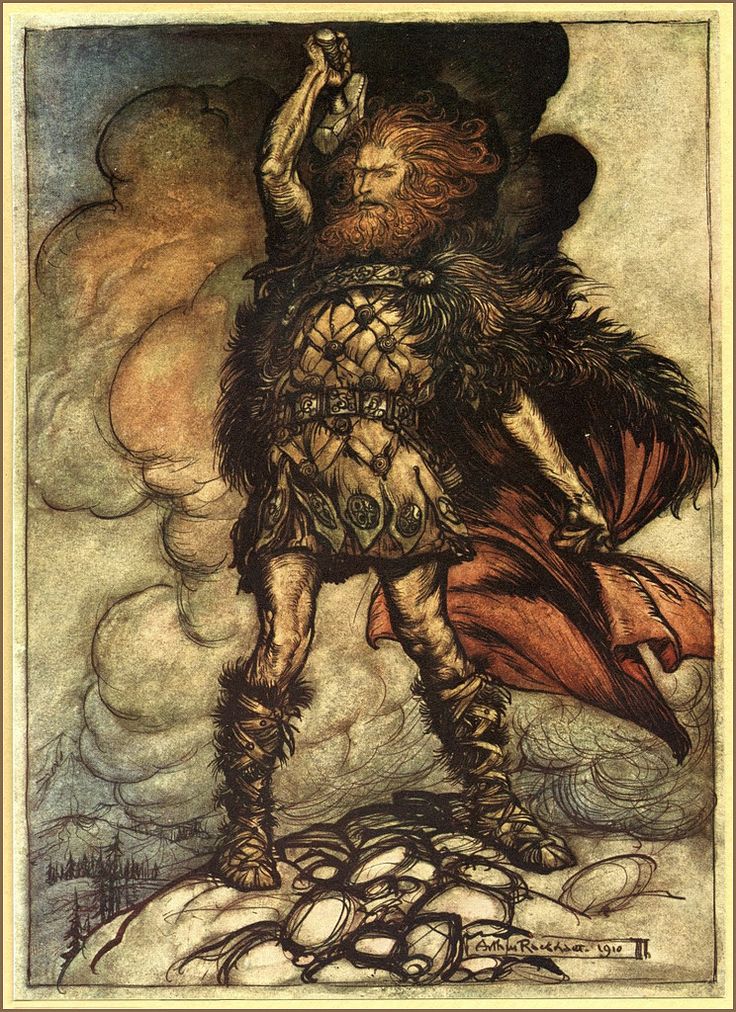 Donner calls forth a storm (Rackham)