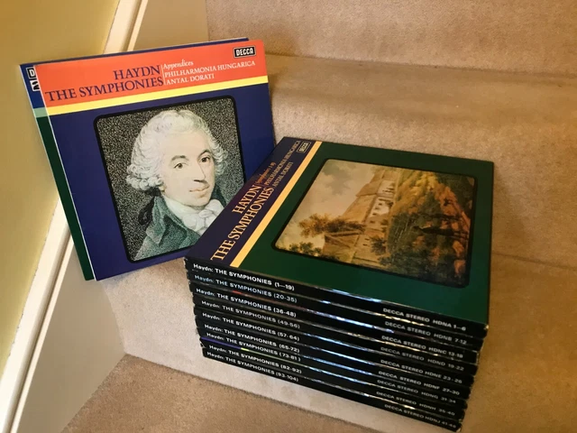 The complete original vinyl set of Haydn symphonies on Decca conducted by Antal Dorati with the Philharmonic Hungarica