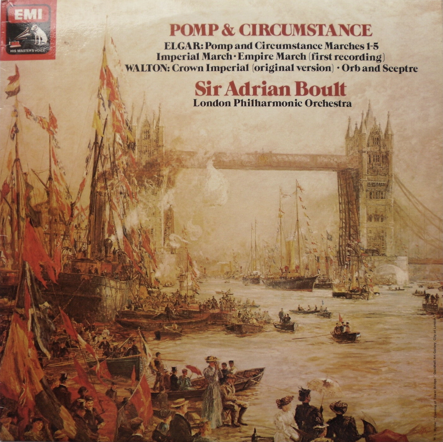 Elgar Pomp and Circumstance Marches; Walton Coronation Marches Adrian Boult