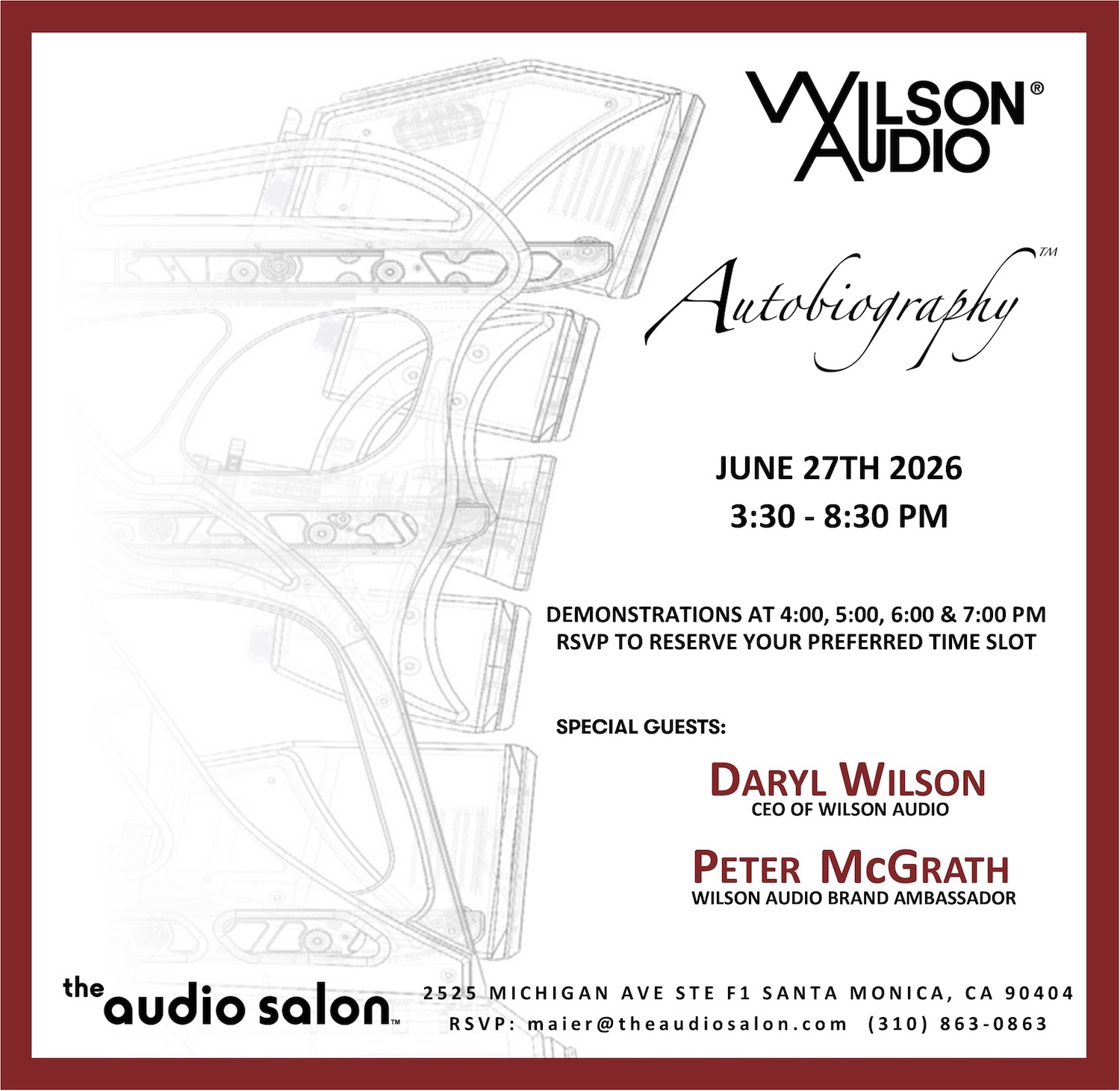 Wilson Autobiography at The Audio Salon
