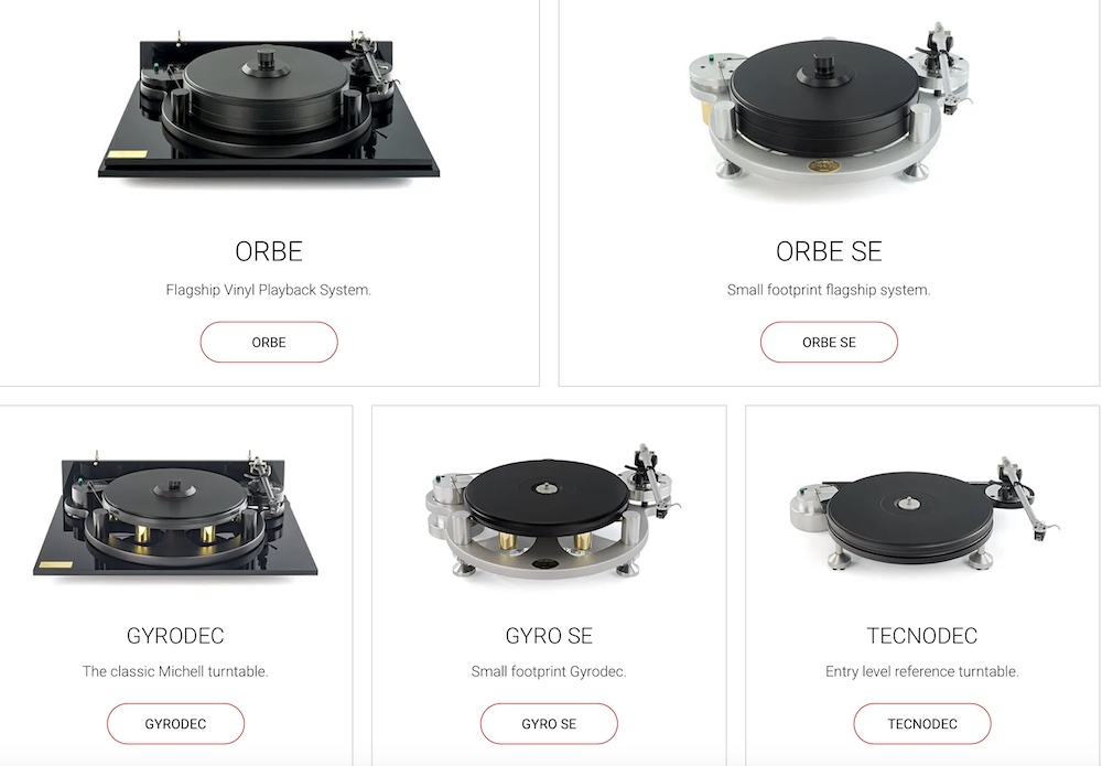 Michell Turntable Lineup