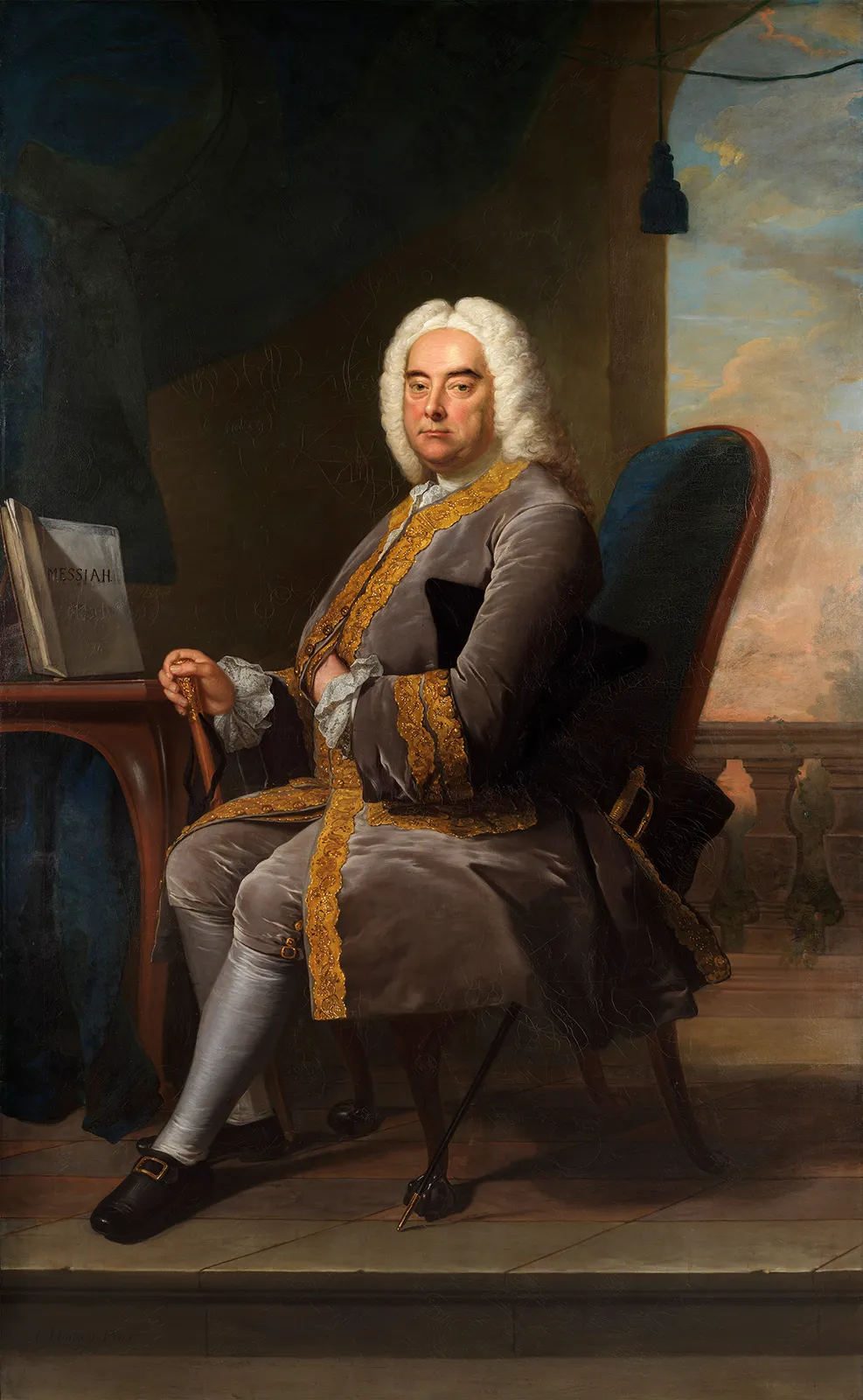 Portrait of G.F.Handel by Thomas Hudson (1756)