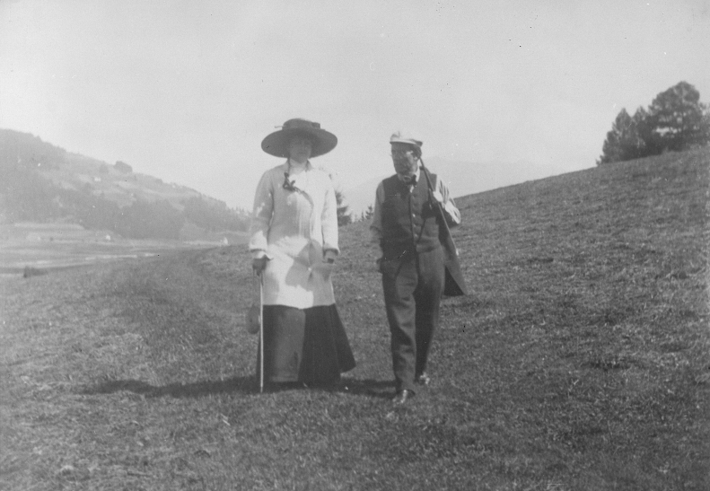 Gustav Mahler with Alma in 1909