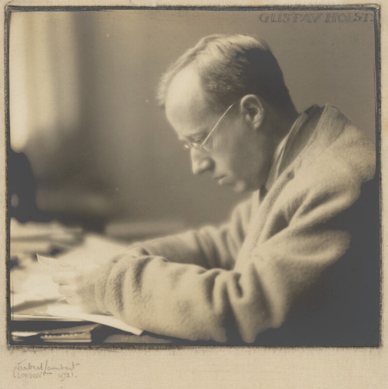 Gustav Holst photo by Herbert Lambert 1921