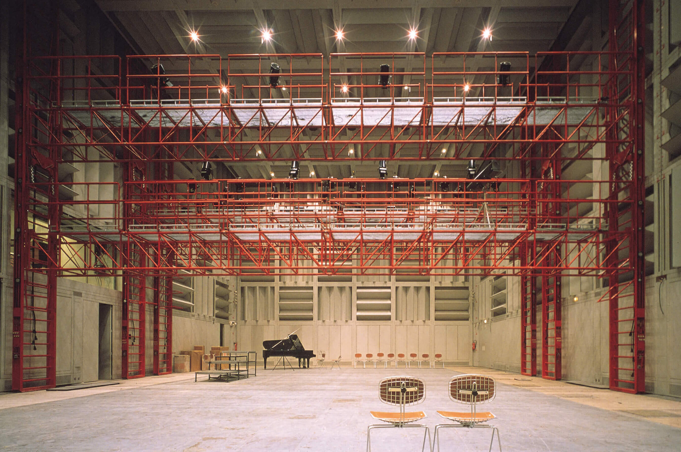 The Great Hall at IRCAM, where the acoustic can be adjusted from that of a cathedral to that of a cupboard