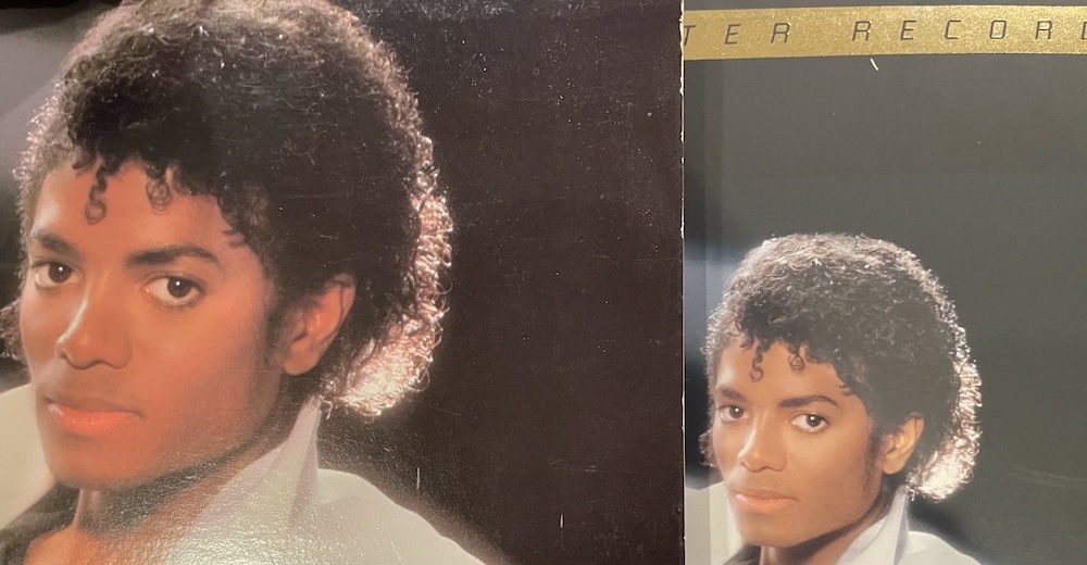 Review of the Michael Jackson's album Thriller between 21 versions  including Vinyls, CDs, cassettes, SACD, Streaming, MOFI releases, 360RA