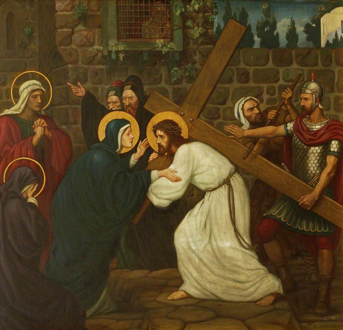 Jesus Meets His Mother (Edward Arthur Fellows Prynne, 1919 St. Stephen's House, Oxford University)