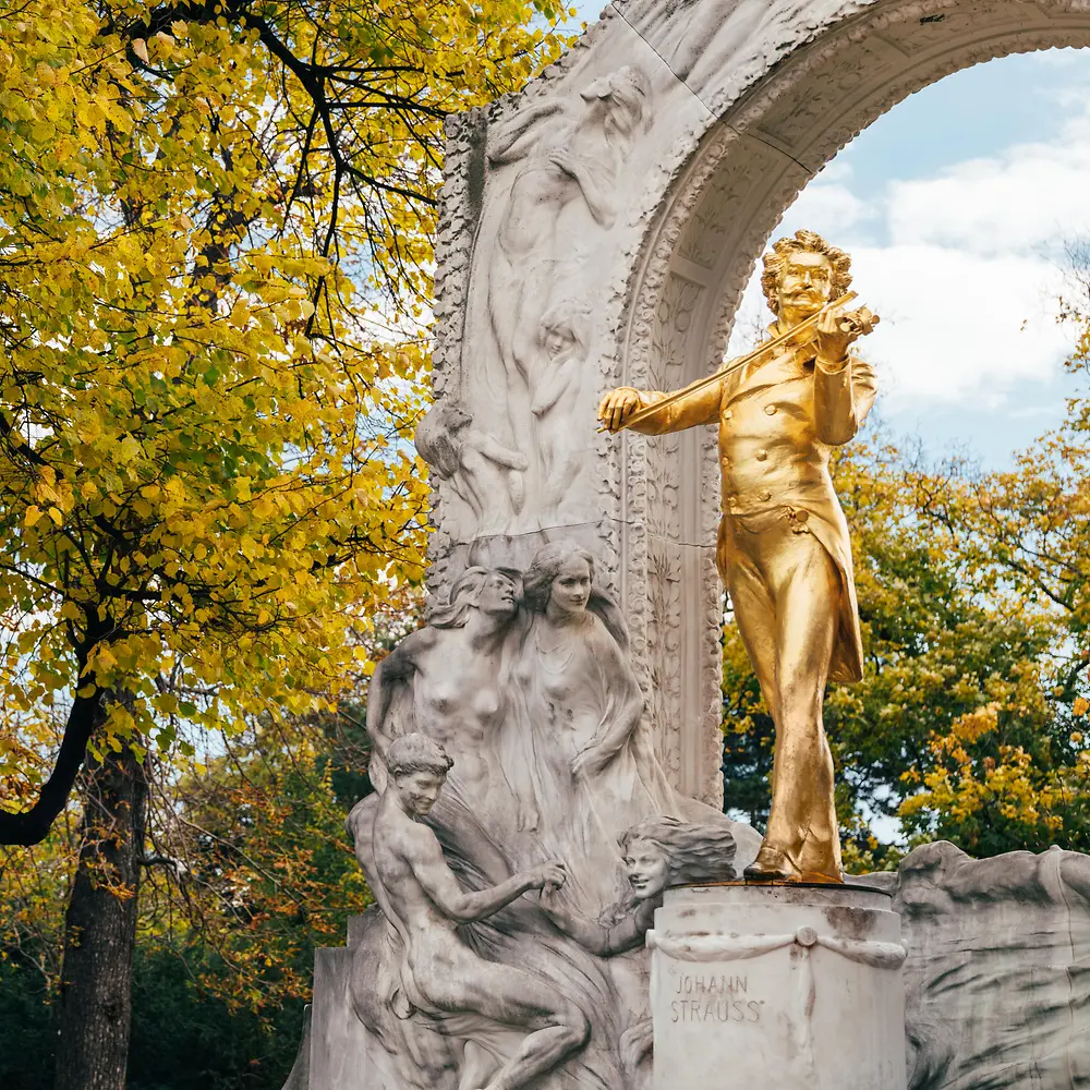 Johan Strauss memorial in Vienna