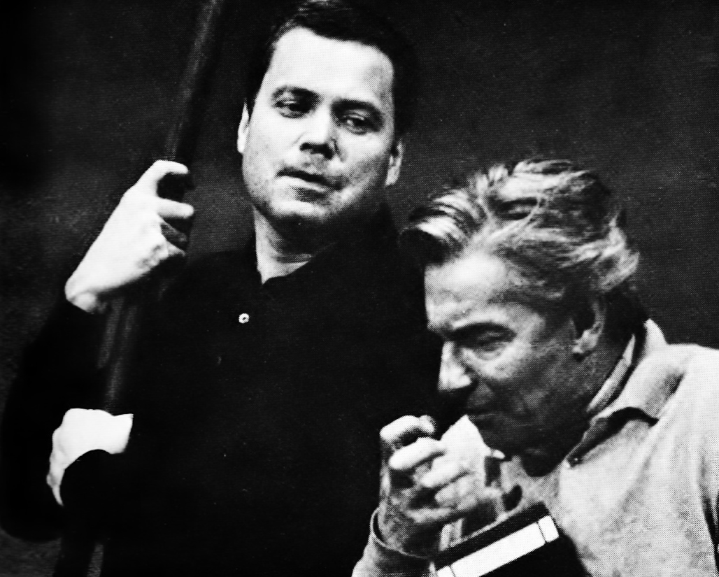 Karajan rehearsing with Dietrich Fischer-Dieskau