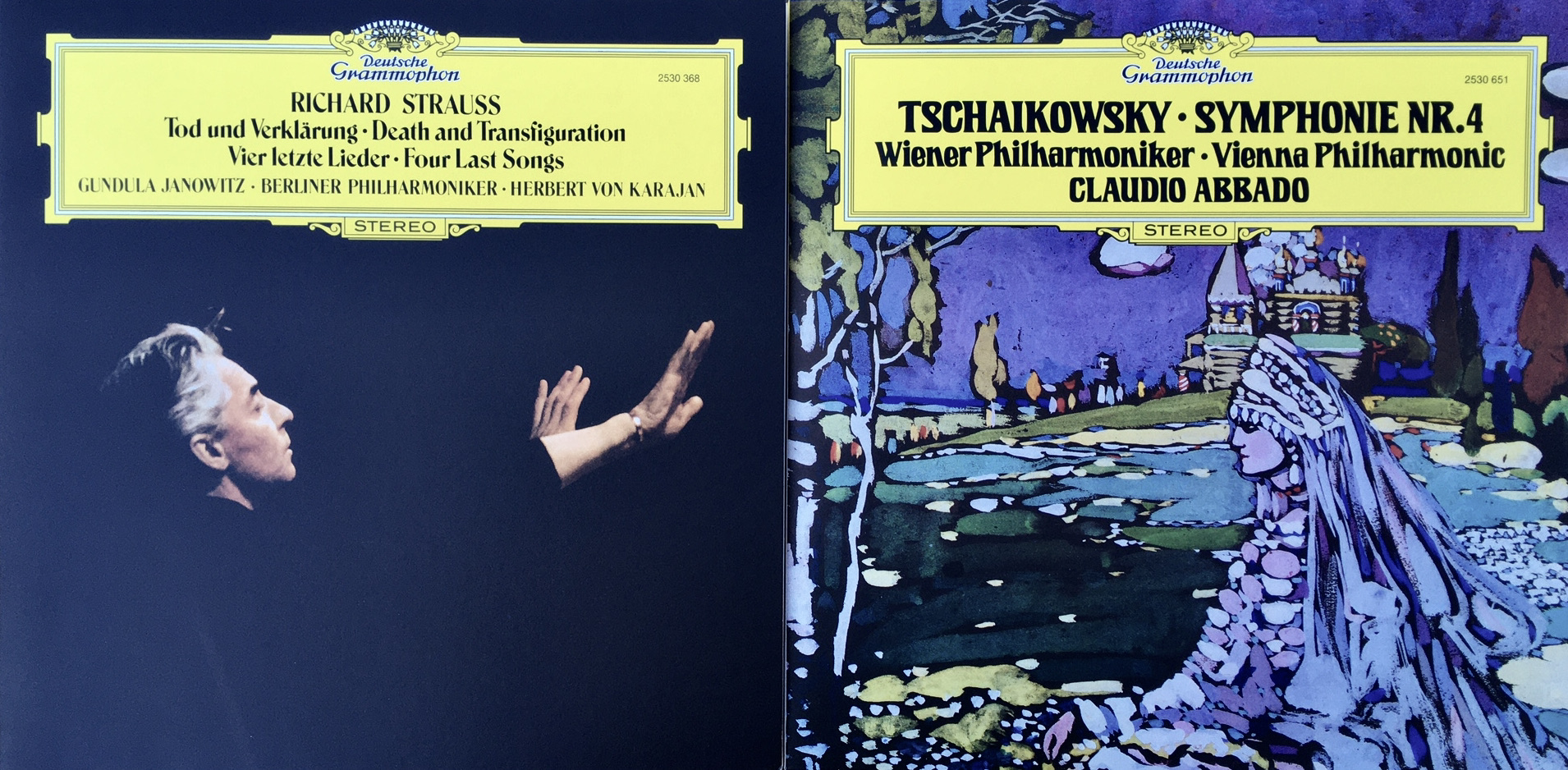 Dg Original Source Karajan Janowitz Four Last Songs Abbado Tchaikovsky 4th symphony
