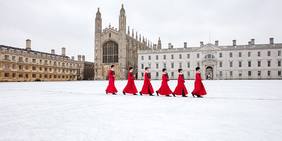 King's College Cambridge in the snow
