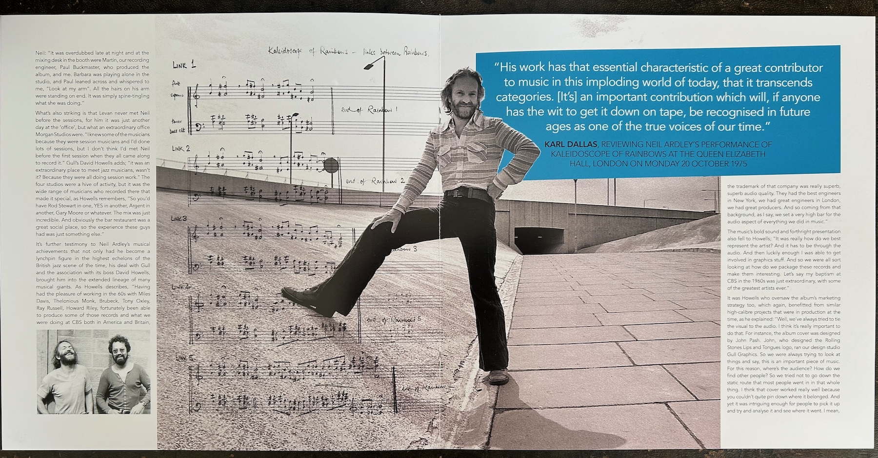 A sample of the beautiful design work by Tim Rogers for the Analogue October reissue of Kaleidoscope of Rainbows
