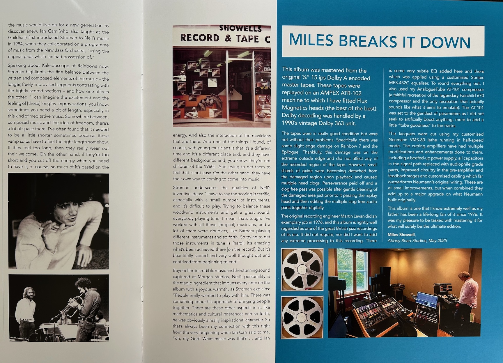 Analogue October Records Kaleidoscope of Rainbows booklet detail