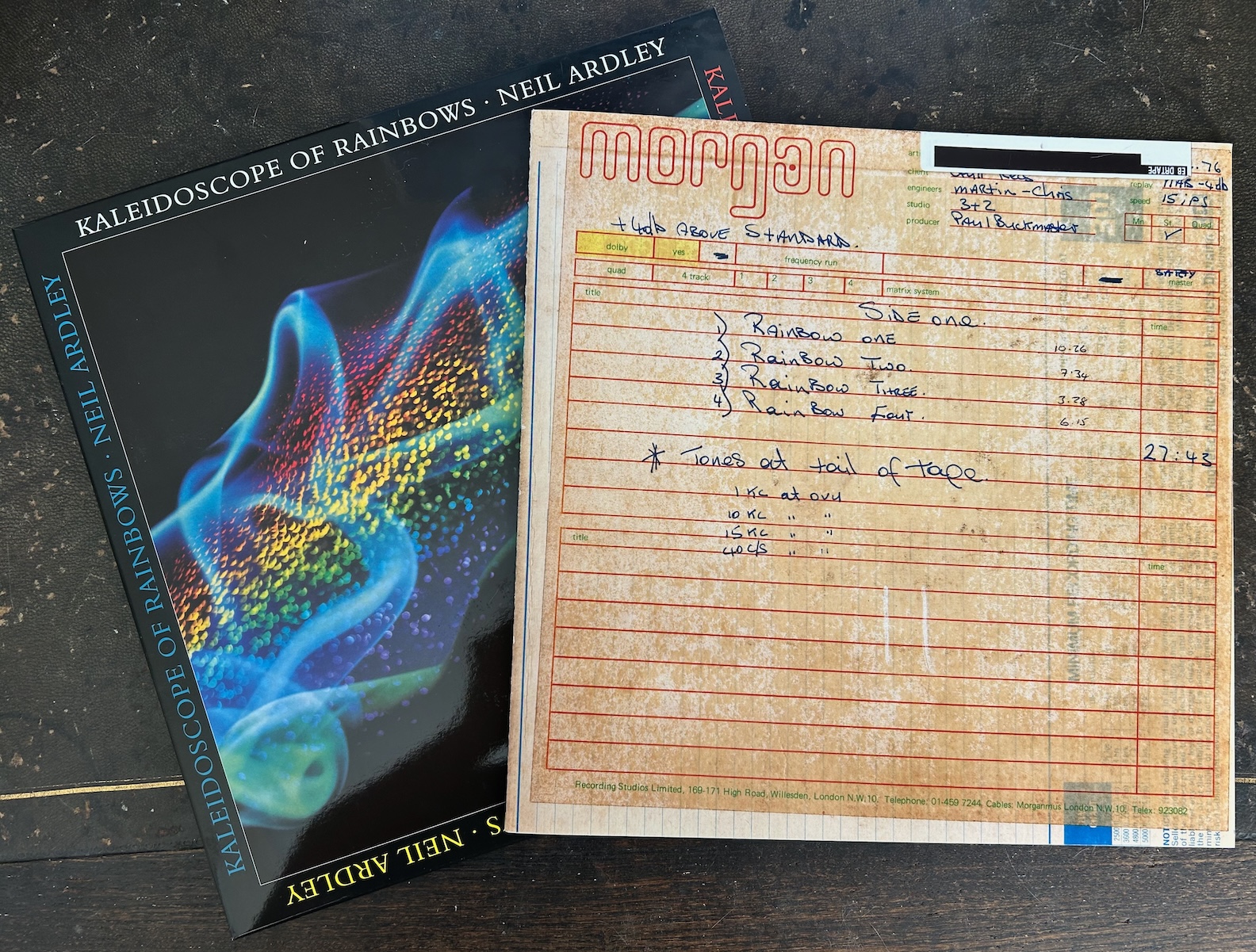 Analogue October Reissue of Kaleidoscope of Rainbows: 2lps in a single pocket, high gloss sleeve, with accompanying booklet