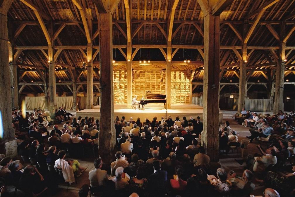 The converted barn at La Grange de Meslay, now a concert hall