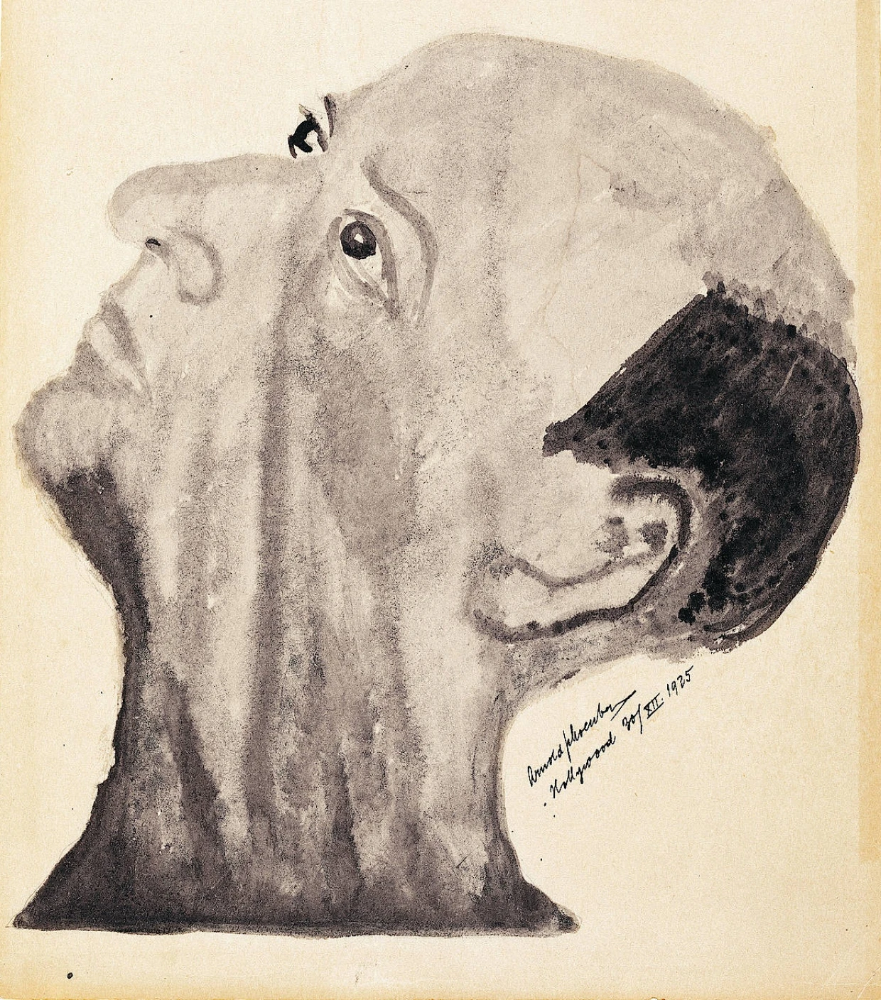 Schoenberg self-portrait from 1925