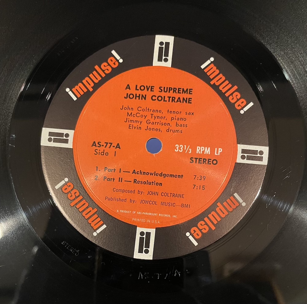 Talking tape: comparing John Coltrane's A Love Supreme on 'Ultra Tape' from  Analogue Productions with the mono vinyl version – Dave Denyer: The Reel-to- Reel Rambler