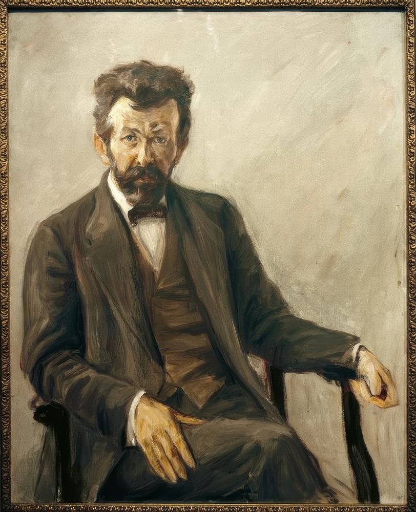 Portrait of Richard Dehmel by Max Liebermann (1909)