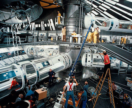 Moonraker Filming on the Space Station Set