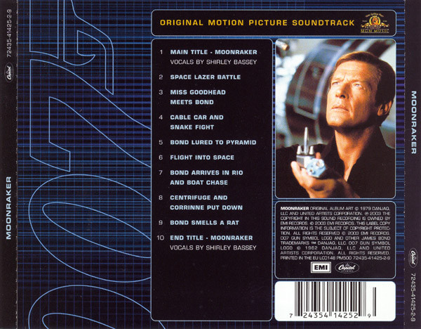 Moonraker 2003 CD Tracklisting
