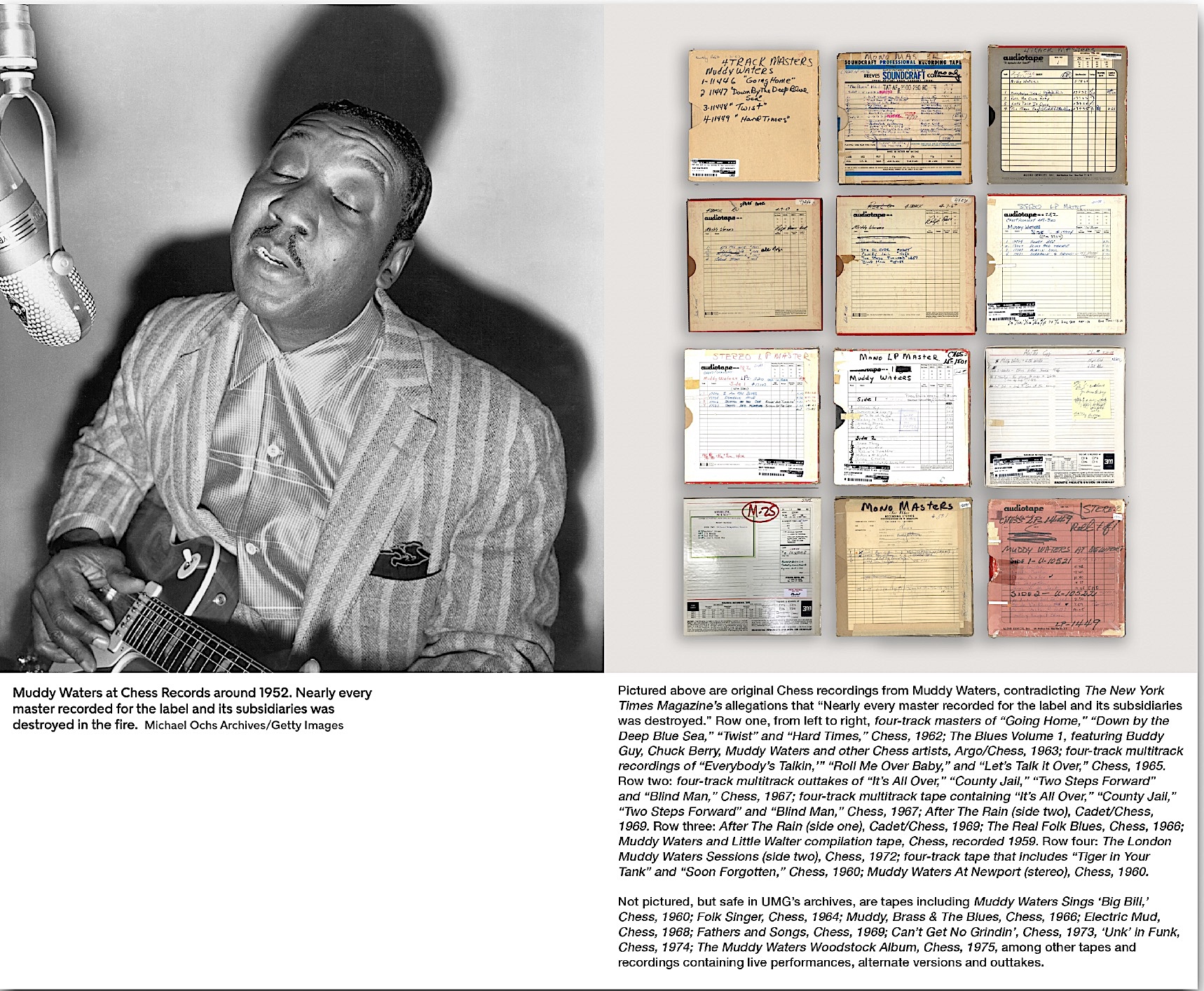 Muddy Waters master tapes