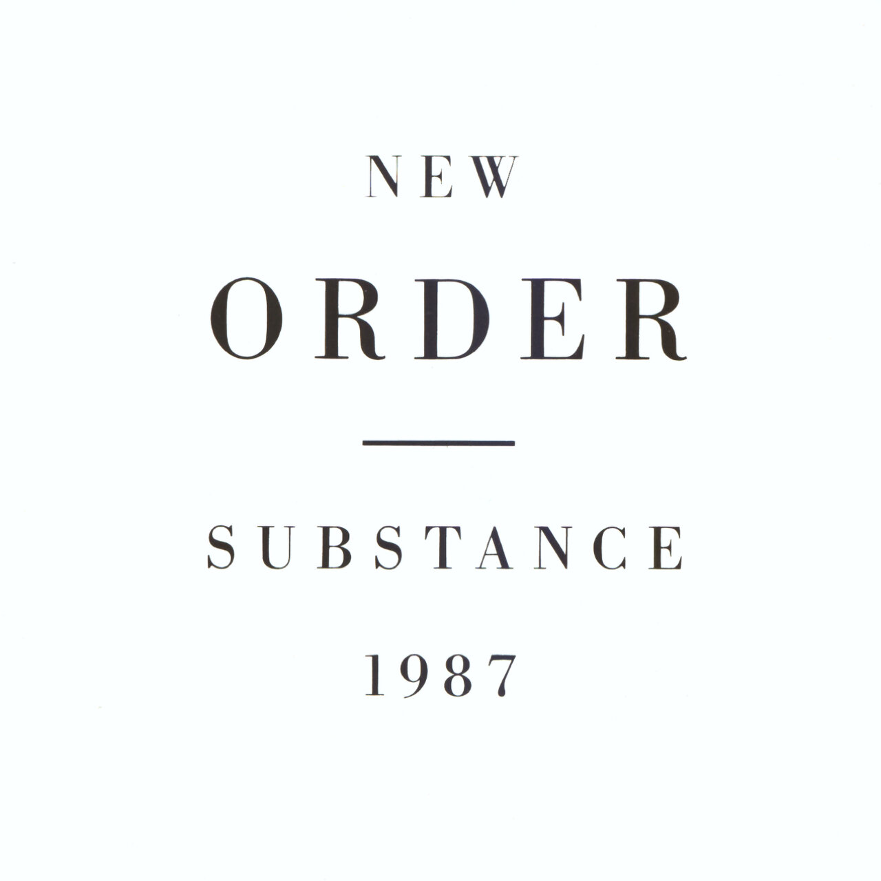 New Order 'Substance' album cover