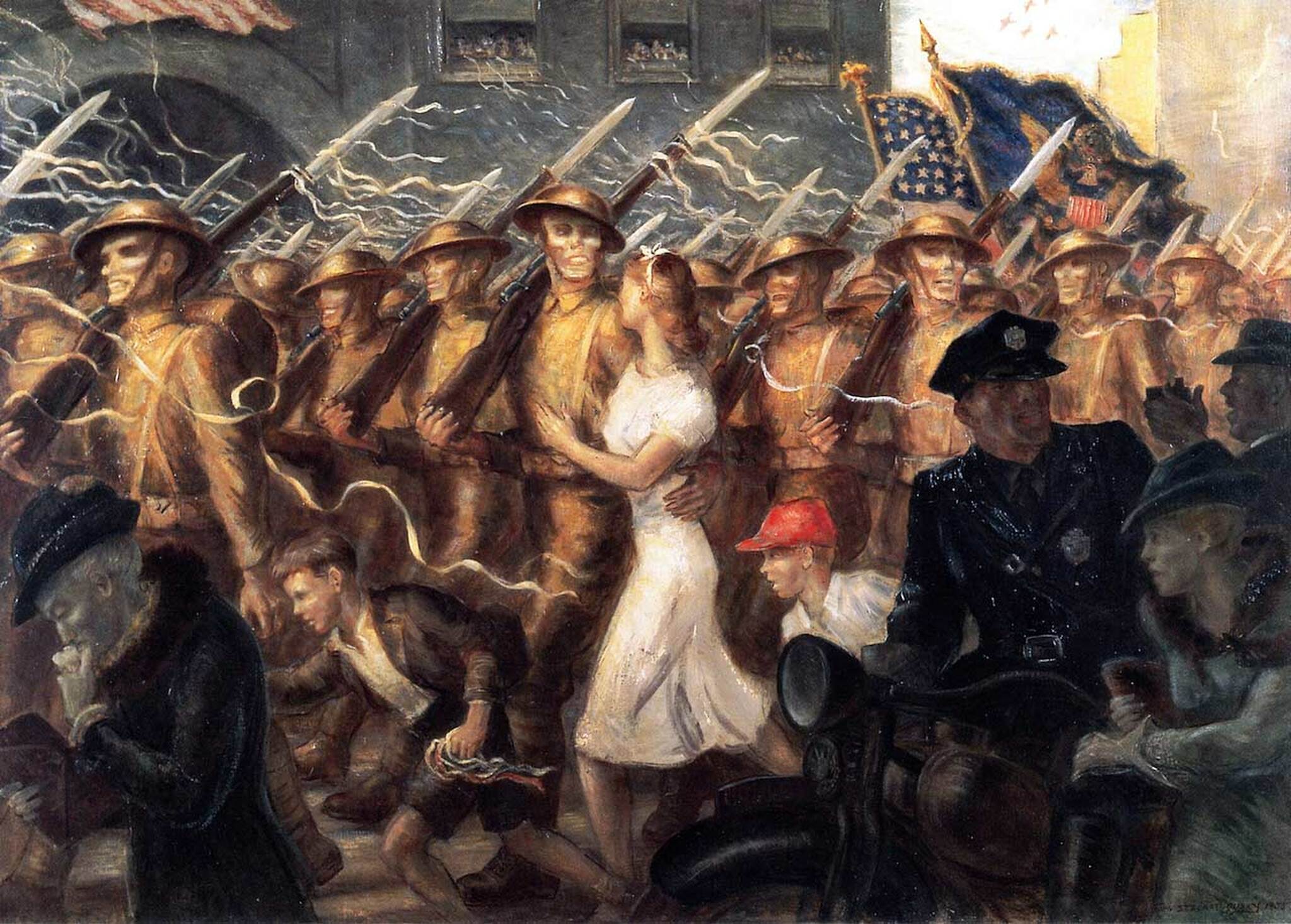 Parade to War, Allegory by John Steuart Curry (1938)