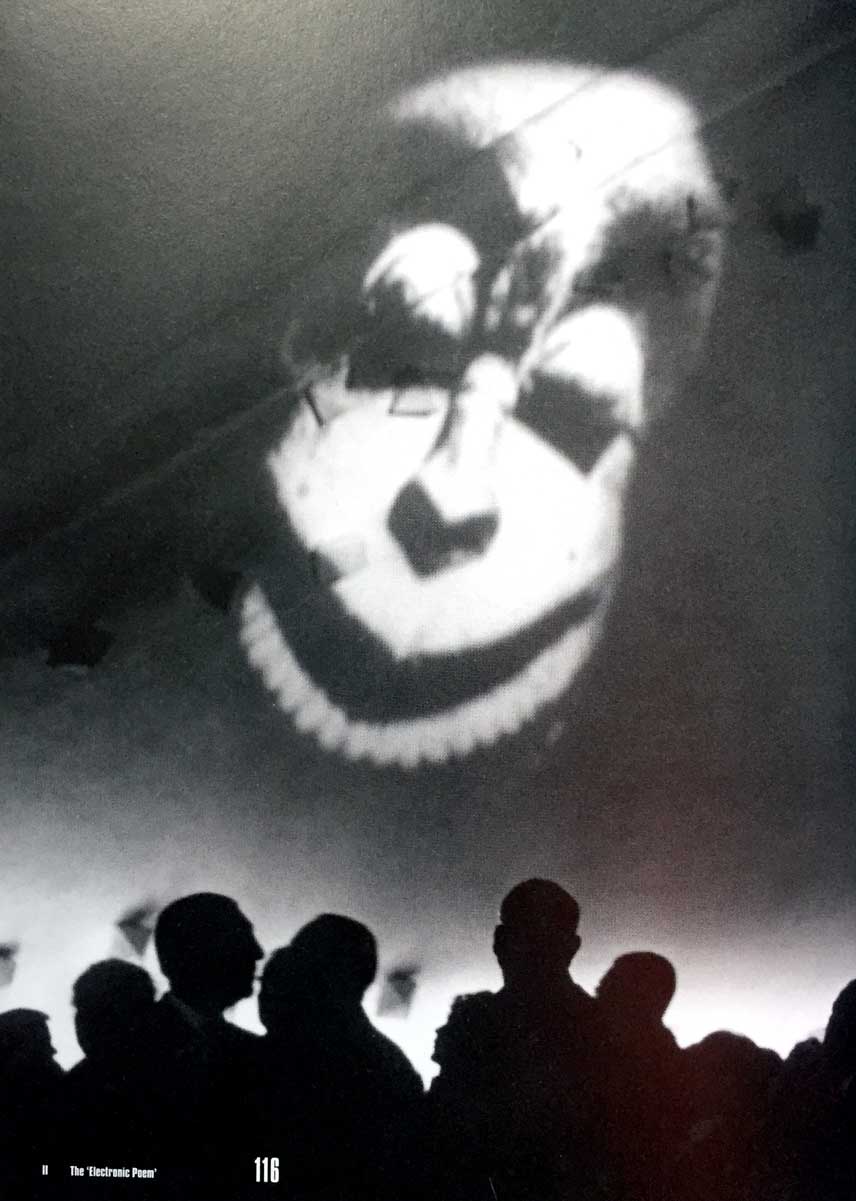 One of the numerous projections within the Philips Pavilion, World's Fair 1958