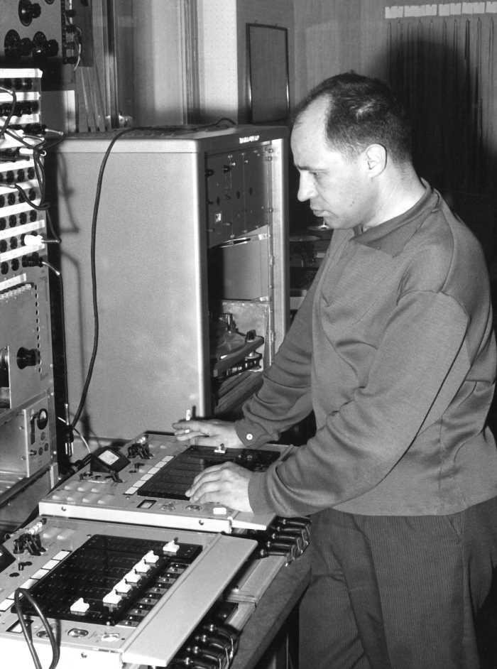 The young Pierre Boulez at SWR Studios