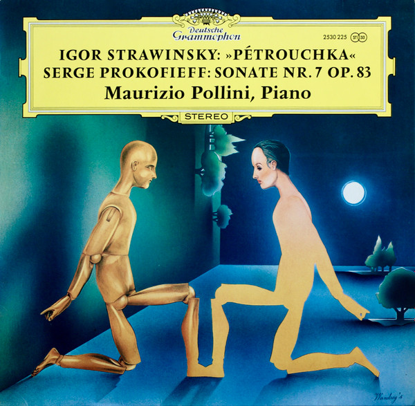 Pollini plays Stravinsky and Prokofiev, German release featuring the alternative artwork cover created by Peter Wandrey