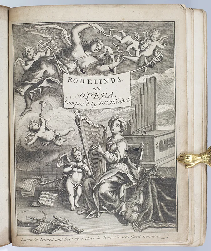 First Edition score for Handel's "Rodelinda"