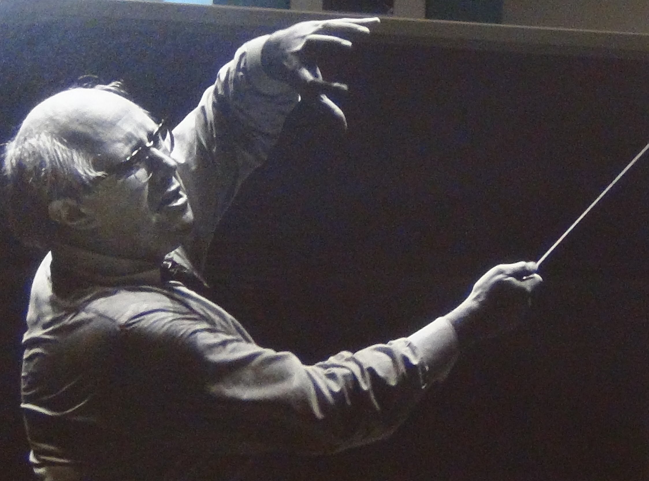 Mstislav Rostropovich conducting