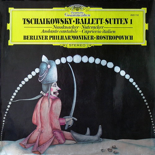 Nutcracker Suite Capriccio Italien Rostropovich BPO DG
