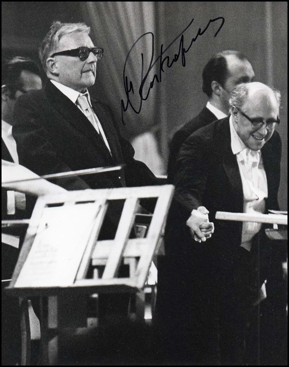 Shostakovich with Mstislav Rostropovich