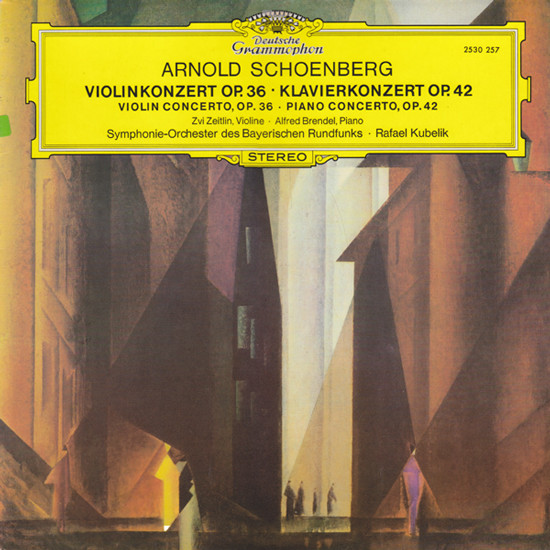 Schoenberg Violin and piano concertos Brendel Zeitlin Kubelik DG