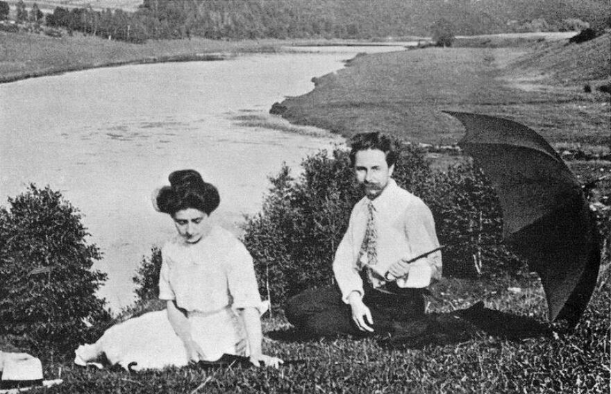 Scriabin with his mistress Tatiana Schlözer