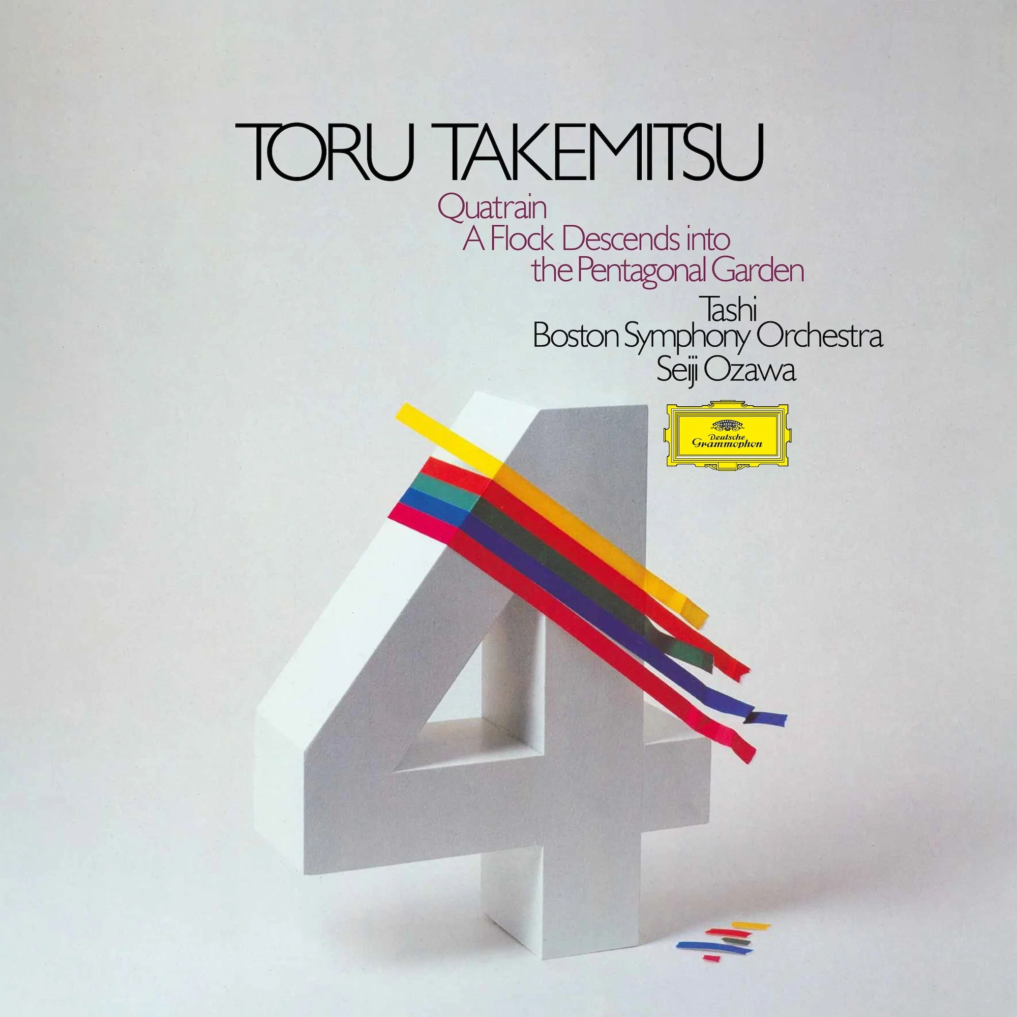 Takemitsu Quatrain A Flock descends into the Pentagonal Garden Ozawa BSO Tashi DG Avant-garde