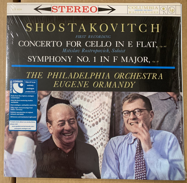 Shostakovich 1st cello concerto Rostropovich Ormandy Philadelphia Columbia Speaker's Corner