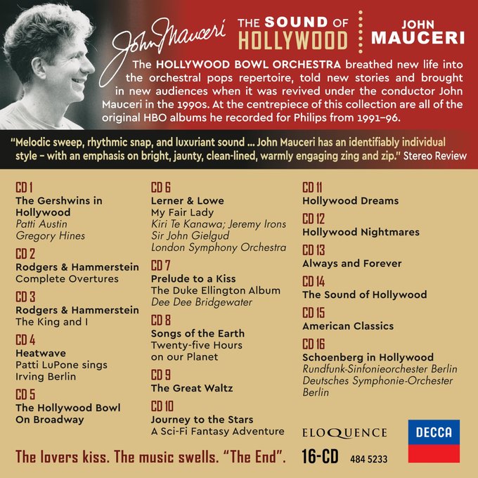 The Sound of Hollywood Mauceri Track Listing