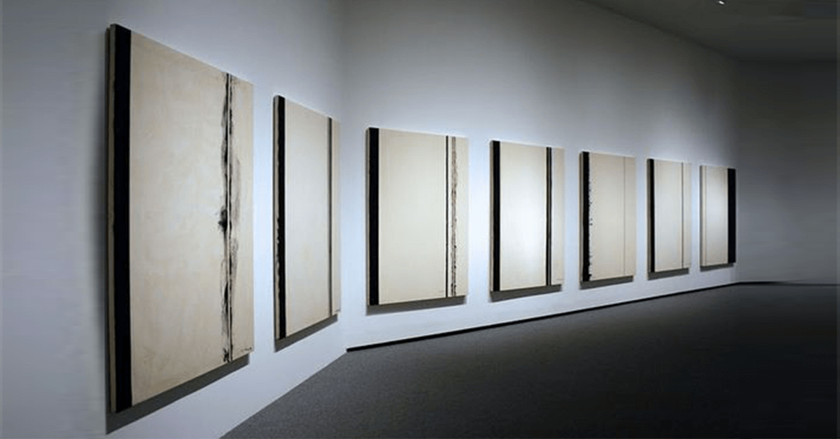 Part of Barnett Newman's abstract take on the Stations of the Cross (1965/66)