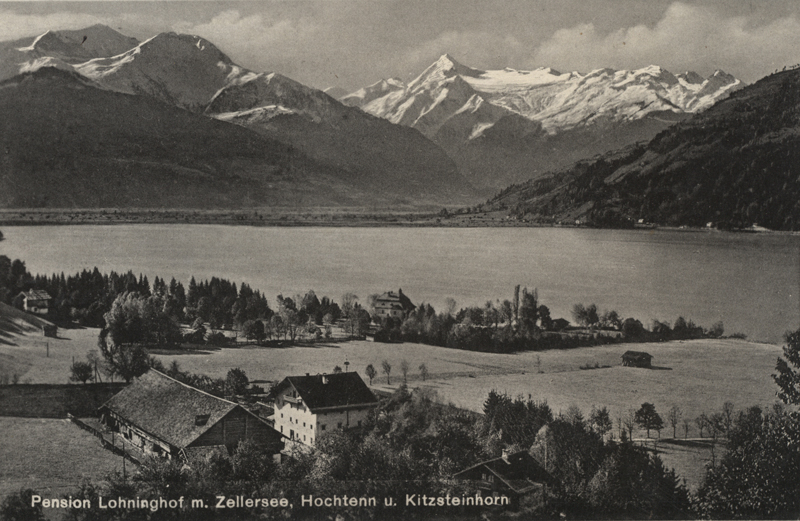 Thumersbach (with the Hotel Lohninghof in foreground) in the 1920s